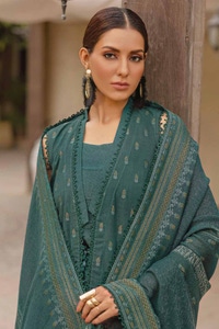 3 Piece Karandi Jacquard Unstitched Suit with Karandi Jacquard Dupatta MJ-32068