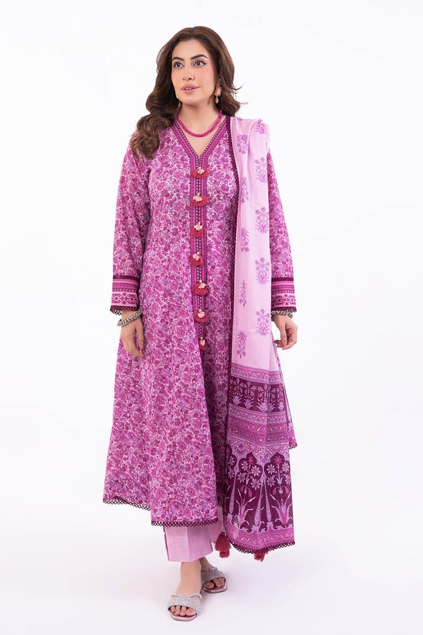 3 Piece Unstitched Printed Lawn Suit CL-52372 A