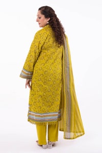 3 Piece Unstitched Printed Lawn Suit CL-42301 A