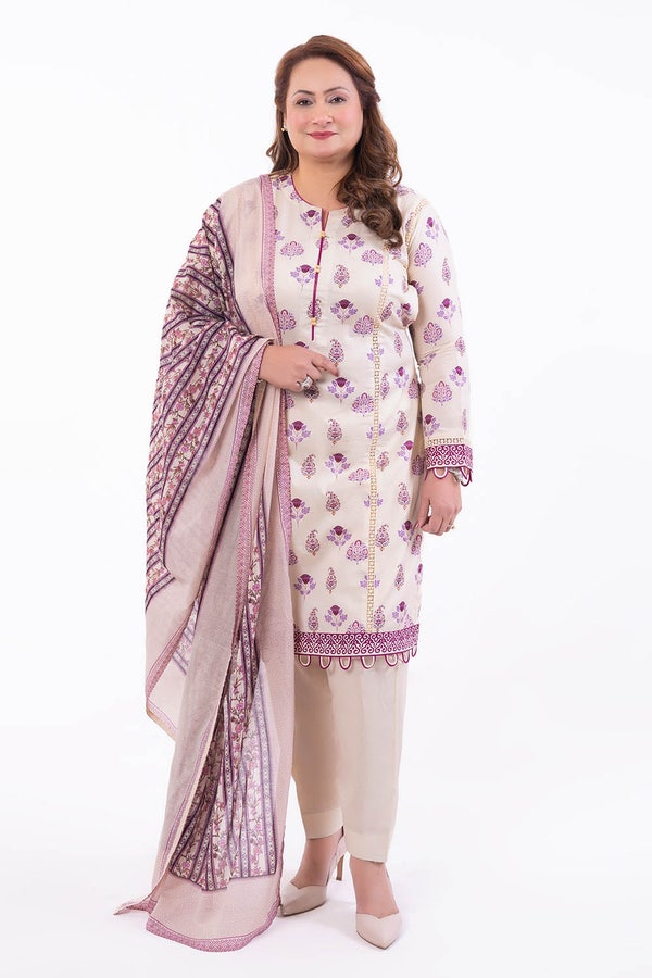 3 Piece Unstitched Printed Lawn Suit CL-42300 B