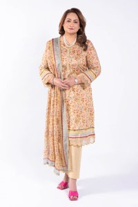 3 Piece Unstitched Printed Chiffon Dupatta BM-52006