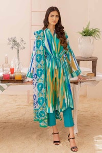 3 Piece Printed Lawn Unstitched Suit CL-32515 A