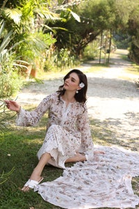 3 Piece Unstitched Embroidered Printed Lawn Suit with Embroidered Printed Chiffon Dupatta PR-52001