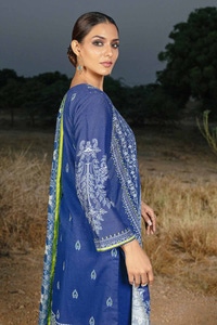 3 Piece Digital Printed Embroidered Corduroy Unstitched Suit with Digital Printed Cotton Net Dupatta CD-32009