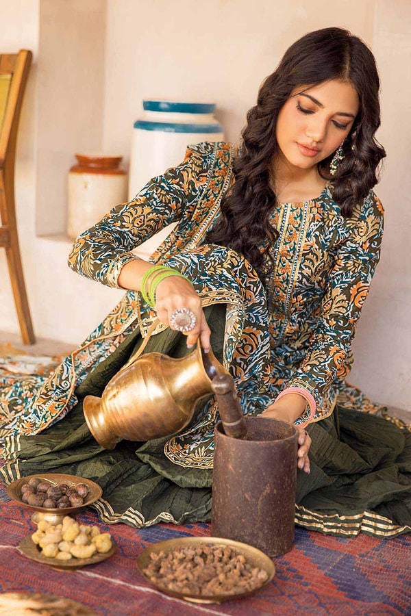 3 Piece Lawn Unstitched Printed Suit CL-32237 A