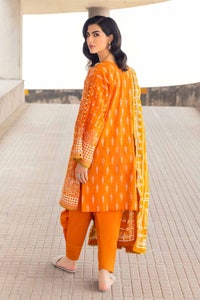3 Piece Embroidered Cambric Unstitched Suit with Printed Lawn Dupatta CBE-32009