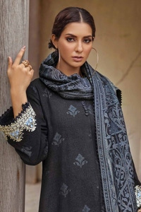 3 Piece Karandi Jacquard Unstitched Suit with Karandi Jacquard Dupatta MJ-32069