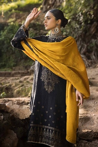 3 Piece Khaddar Jacquard Unstitched Suit with Pashmina Shawl AP-32088