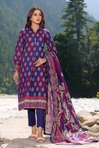 3 Piece Khaddar Printed Unstitched Suit K-32013 A