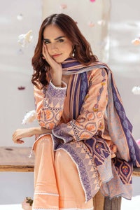 3 Piece Printed Cambric Unstitched Suit with Lawn Dupatta CBN-32003 B