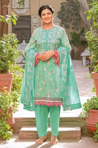 3 Piece Lawn Unstitched Embroidered Suit DM-32006