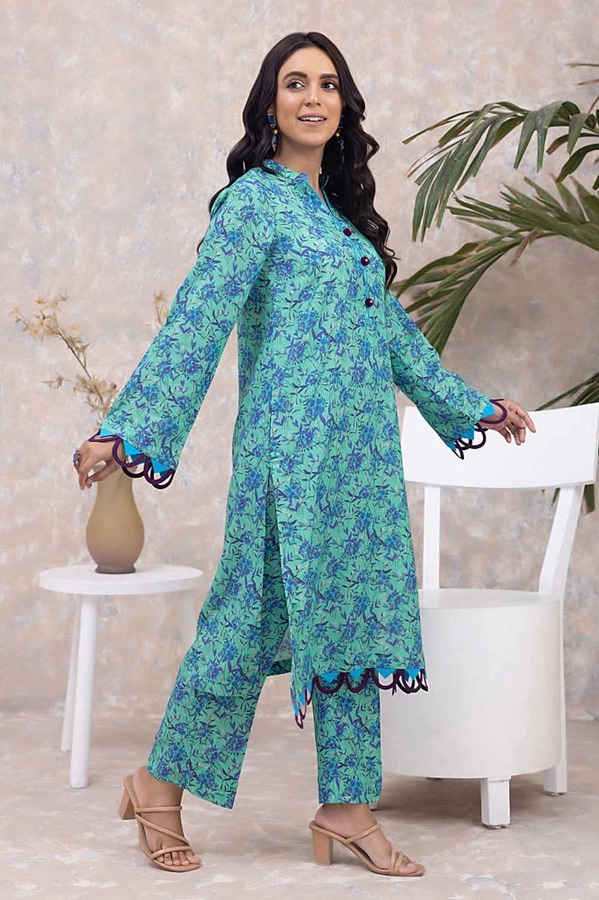 2 Piece Printed Karandi Unstitched Suit WNST-32069