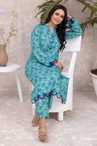 2 Piece Printed Karandi Unstitched Suit WNST-32069