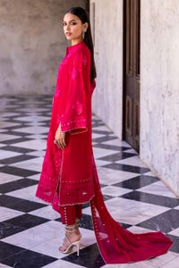 3 Piece Embroidered Chiffon Unstitched Suit with Embroidered Chiffon Dupatta FE-42047