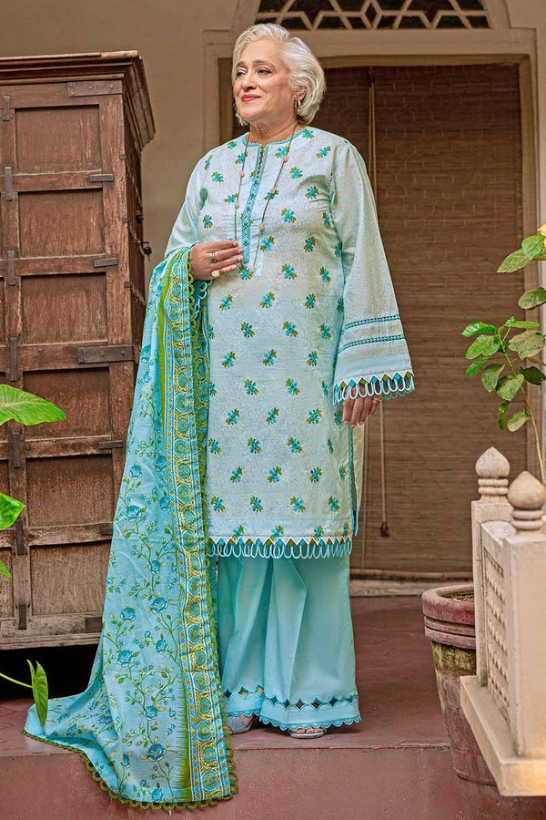 3 Piece Lawn Unstitched Embroidered Suit CL-32171