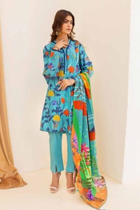 3 Piece Printed Cambric Unstitched Suit with Lawn Dupatta CBN-32021