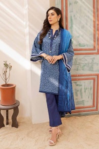 3 Piece Printed Cambric Unstitched Suit with Lawn Dupatta CBN-32018