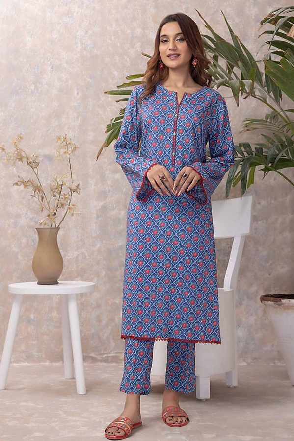 2 Piece Linen Unstitched Suit WNST-32058