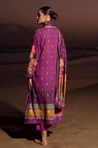 3 Piece Digital Printed Cotail Linen Unstitched Suit CV-32006