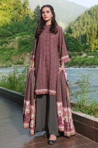 3 Piece Printed Karandi Unstitched Suit AY-32031
