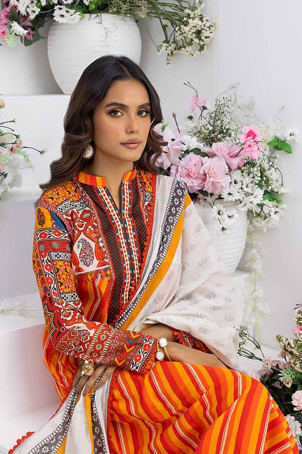 3 Piece Printed Lawn Unstitched Suit CL-32473