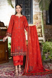 3 Piece Lawn Unstitched Digital Printed Suit CL-32252