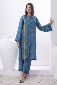 2 Piece Printed Karandi Unstitched Suit WNST-32065