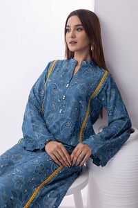 2 Piece Printed Karandi Unstitched Suit WNST-32065