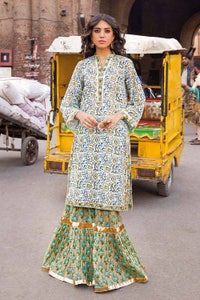 2 Piece Lawn Unstitched Printed Shirt Trousers Suit TL-32028 A