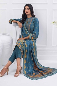 3 Piece Printed Cotail Unstitched Suit WNS-32179 A