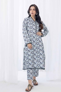 Printed Twill Linen Unstitched Shirt WNSS-32019