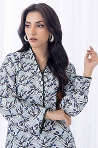 Printed Twill Linen Unstitched Shirt WNSS-32019