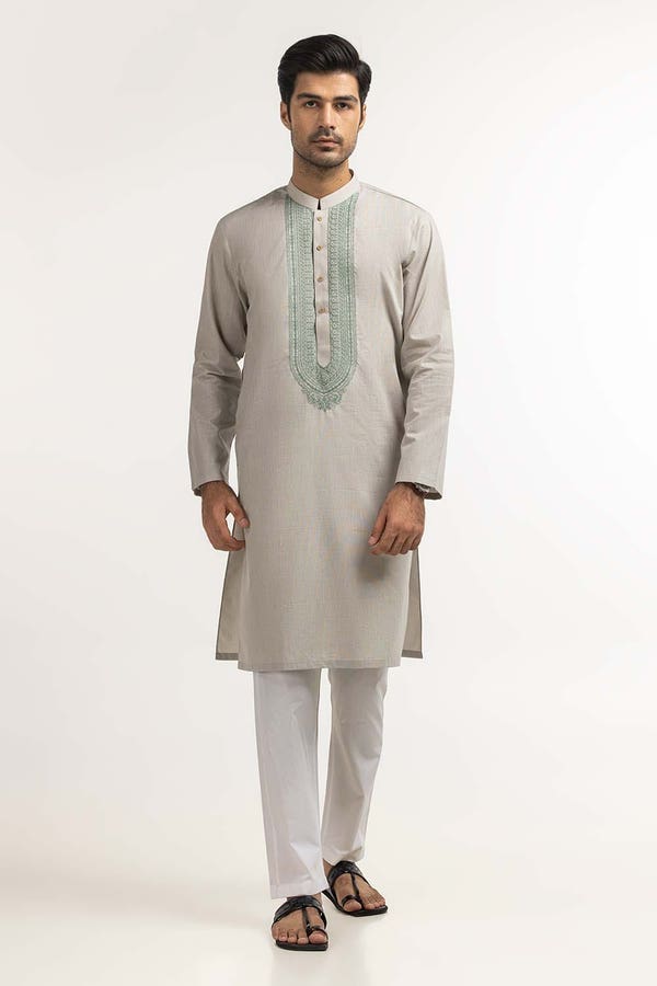 Green Embroidered Kurta KR-EMB24-032