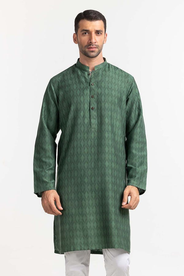 Green Styling Kurta KR-STY24-032