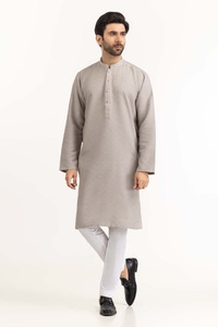 Grey Basic Kurta KR-PLN24-003