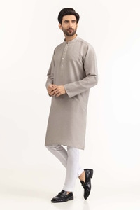 Grey Basic Kurta KR-PLN24-003