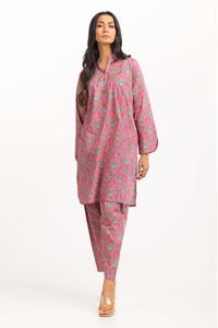 2 Piece Digial Printed Cambric Embelished Shirt With Trouser IPS-23-120