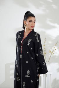 3 Piece Cross Slub Printed Suit IPSTD-44116