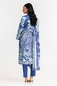 3 Piece Corduroy Printed Suit IUSTKSD-330