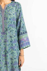 3 Piece Linen Printed Suit IUSTKSD-336