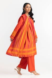 3 Piece Dhanak Printed Suit IUSTKSD-434
