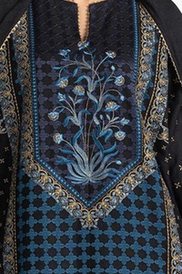 3 Piece Acrylic Embroidered Suit IUSTKSD-439