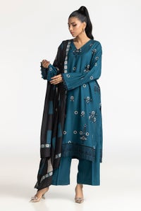 3 Piece Acrylic Embroidered Suit IUSTKSD-440