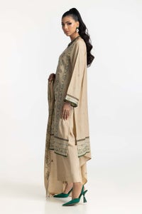 3 Piece Karandi Embroidered Suit IUSTKSD-466