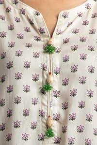 3 Piece Cotail Printed Suit IUSTKSD-472