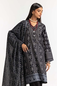 Printed Lawn Shirt Dupatta Dyed Trouser KJP-43157