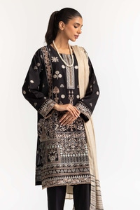 Embroidered Lawn Shirt Printed Lawn Dupatta Dyed Trouser KJP-43168