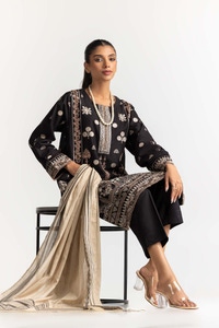 Embroidered Lawn Shirt Printed Lawn Dupatta Dyed Trouser KJP-43168