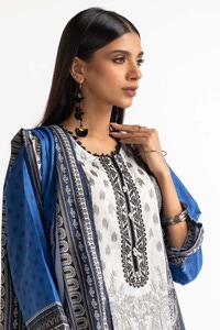 Embroidered Lawn Shirt Printed Lawn Dupatta Dyed Trouser KJP-43171