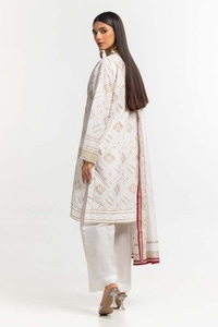 Embroidered Lawn Shirt Printed Lawn Dupatta Dyed Trouser KJP-43181
